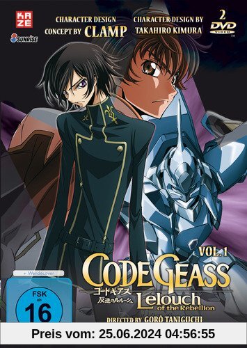 Code Geass: Lelouch of the Rebellion - Staffel 1 - Vol. 1 (2 DVDs) von Goro Taniguchi
