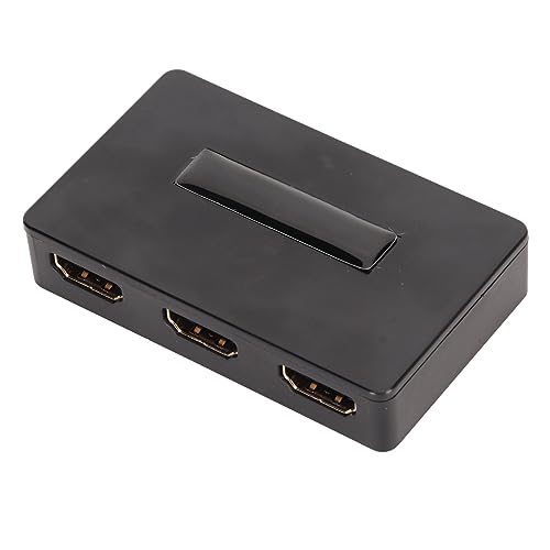 1 in 2 Out HDMI-Splitter, 4K-HDMI-Splitter für Zwei Monitore Duplizieren, Spiegeln, 1x2 HDMI-Splitter 1 auf 2 Verstärker für Computer, für DVD-Player, für PS3 usw. von Goshyda