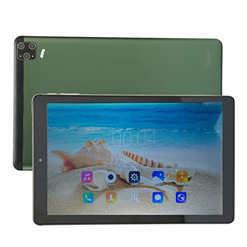 10-Zoll-HD-Tablet, 2 GB RAM 32 GB ROM 1960 X 1080 IPS HD-Display-Tablet mit 2 MP 5 MP Dual-Kamera, Dual-Karten-Dual-Standby, Octa-Core-Prozessor, für Android 11, Unterstützt WiFi Bluetooth(grün) von Goshyda