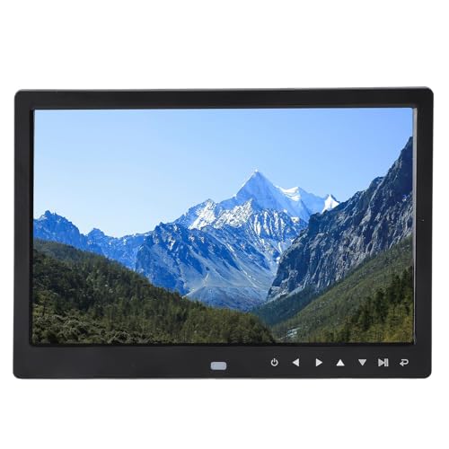 12 Zoll Digitaler Fotorahmen, 1920 × 1080 HD -Touchscreme Videorahmen mit Fernbedienung und Lautsprecher, Automatischem Rotate -Porträt und (EU-Stecker) von Goshyda