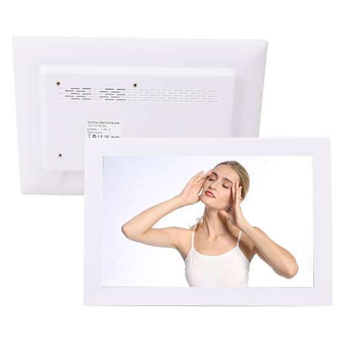 13,3 Zoll WiFi Digital Bilderrahmen, 1280x800 HD -Kapazitive Touchscreen Elektronischer Fotorahmen mit App, Smart Image Rotation, für Home Office (EU-Stecker) von Goshyda