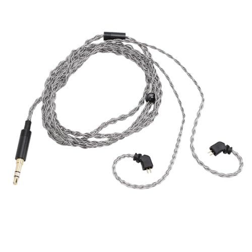 2-poliges 0,78-mm-Kopfhörerkabel, Abnehmbares Kopfhörer-Ersatzkabel, Versilbertes Kupfer-Upgrade-Kabel für TFZ, für QDC, für ZSN ZS10 AS12 ZSX Zax 2-poliges 0,78-mm-Kopfhörerkabel, Abnehmbares Kopfhörer-Ersatzkabel, Versilbertes Kupfer-Upgrade-Kabel für TFZ, für QDC, für ZSN ZS10 AS12 ZSX Zax von Goshyda