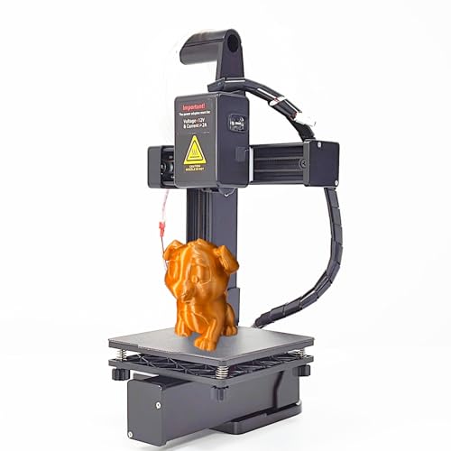 3D -Drucker, Tragbare Frequenzabteilung Multiplexing 3D -Drucker, Schnellerwärmung und Druck, 100x100x100mm Druckgröße für Anfänger, für Anfänger (Black) von Goshyda