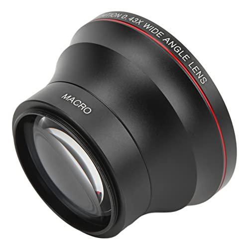55 Mm 0,43 X Professionelles HD-Weitwinkel-Kameraobjektiv, Optisches Glasbeschichtungsobjektiv mit Abnehmbarem Makroobjektiv, Kompatibel mit Allen Objektiven mit 55 Mm Gewindedurchmesser, für Porträt- 55 Mm 0,43 X Professionelles HD-Weitwinkel-Kameraobjektiv, Optisches Glasbeschichtungsobjektiv mit Abnehmbarem Makroobjektiv, Kompatibel mit Allen Objektiven mit 55 Mm Gewindedurchmesser, für Porträt- von Goshyda