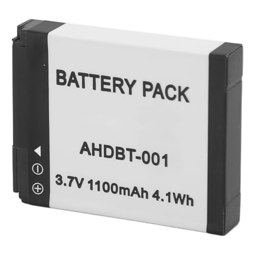 AHDBT-001 3,7 V 1100 MAh 4,1 Wh Wiederaufladbarer Lithium-Ionen-Akku, Kamera-Ersatzakku von Goshyda