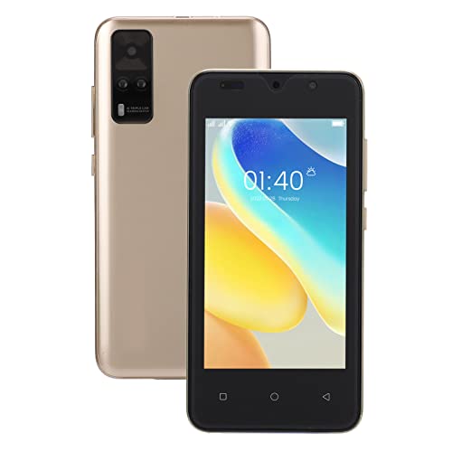 Android-Handys ohne Sperre, Y53S 5,45-Zoll-FHD-Bildschirm, Dual-SIM-Handy mit Gesichtssperre, 2 GB RAM, 32 GB ROM, Ultradünnes Smartphone, 128-G-Erweiterung, 2800 MAh, Dual-Kamera, Bluetooth(Gold) von Goshyda