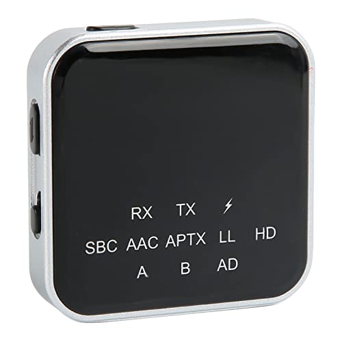 Bluetooth 5.2 Sender Empfänger, Bluetooth Aux Adapter mit TX RX Modi, 3,5 Mm Bluetooth Audio Adapter für TV Home Sound System Autolautsprecher von Goshyda
