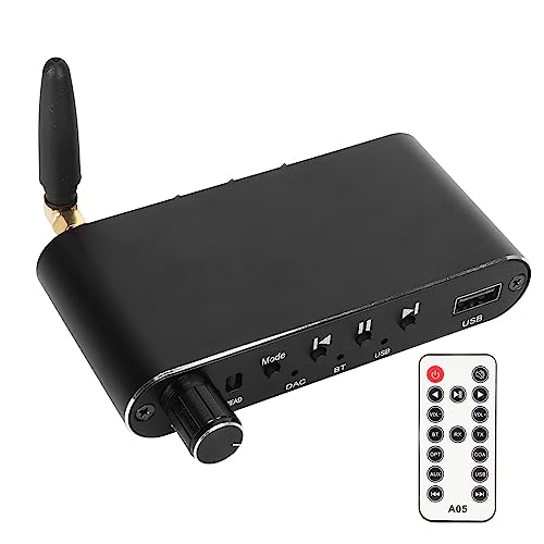 Bluetooth-Empfänger-Sender, 4-in-1 Bluetooth 5.1 Aux-Audio-Adapter, HiFi-DAC, Digital-Analog-Konverter für Heim-Stereoanlage, Fernseher, Auto, PC, Kopfhörer von Goshyda