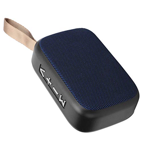 Bluetooth-Lautsprecher, Tragbarer Drahtloser Lautsprecher, -Musiklautsprecher, 400 MAh, HIFI, Subwoofer, Dröhnender Bass, USB, mit FM-Radio(Blau) von Goshyda