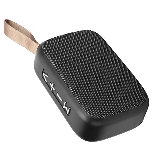 Bluetooth-Lautsprecher, Tragbarer Drahtloser Lautsprecher, -Musiklautsprecher, 400 MAh, HIFI, Subwoofer, Dröhnender Bass, USB, mit FM-Radio(Braun) von Goshyda