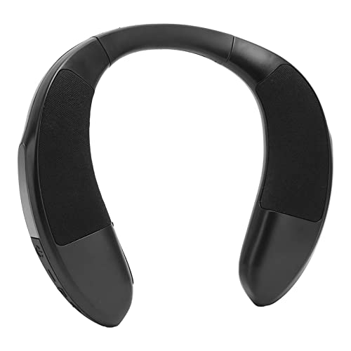Bluetooth-Lautsprecher mit Nackenbügel, HIFI Wireless Wearable Freisprecheinrichtung mit 3D-Surround-Sound, Eingebautem Mikrofon mit Geräuschunterdrückung, MP3-Player, Unterstützt Speicherkarte, für O von Goshyda