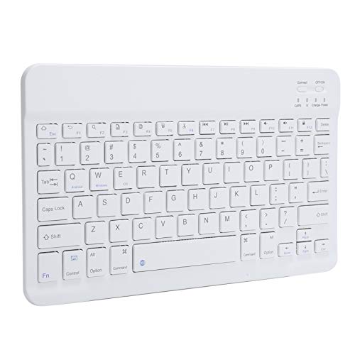Bluetooth-Tastatur mit 78 Tasten, tragbare 13-Zoll-Bluetooth 3.0-Tastatur für Tablet-Computer von Goshyda