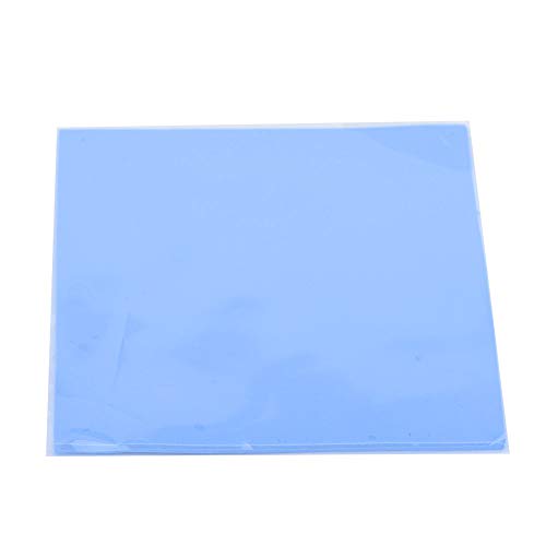 Goshyda CPU-Wärmeleitpad, 100 mm x 100 mm x 3 mm, Silikon, Blau, Passivkühlung, für Grafikkarten, Chips, Nord-Süd-Brückenchip, Speicherchipsatz, IC von Goshyda