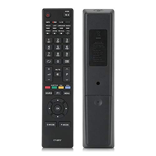 CT-32F2-Fernbedienung für Toshiba, TV-Ersatzfernbedienung für CT-32F2(Schwarz) von Goshyda