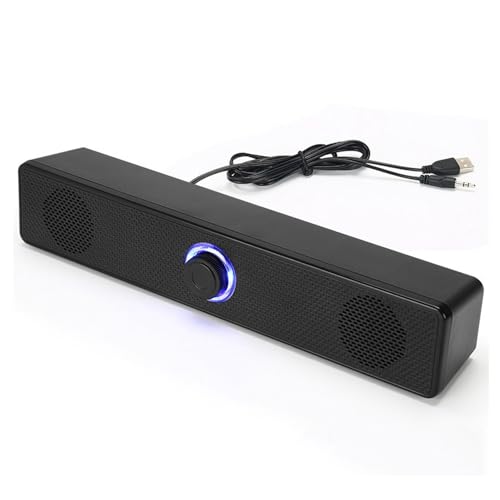 Computer-Lautsprecher, USB-verkabelte Desktop-Soundbar mit HiFi-Stereo-Sound, 3,5 Mm AUX, Tragbare -Soundbar für Outdoor-Home-Office für Laptops, Tablets, Telefone Computer-Lautsprecher, USB-verkabelte Desktop-Soundbar mit HiFi-Stereo-Sound, 3,5 Mm AUX, Tragbare -Soundbar für Outdoor-Home-Office für Laptops, Tablets, Telefone von Goshyda