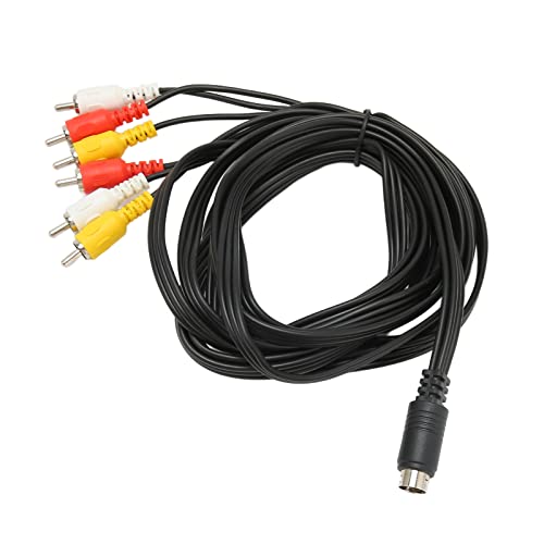 DIN Bis 6 Kabel, DIN 9 Pin Männlich Bis 6 Männlich Audio Adapter Kabel, Klares Signal Stereo Sound Video Composite Wire, für Digital Camcorder TV AV Receiver von Goshyda