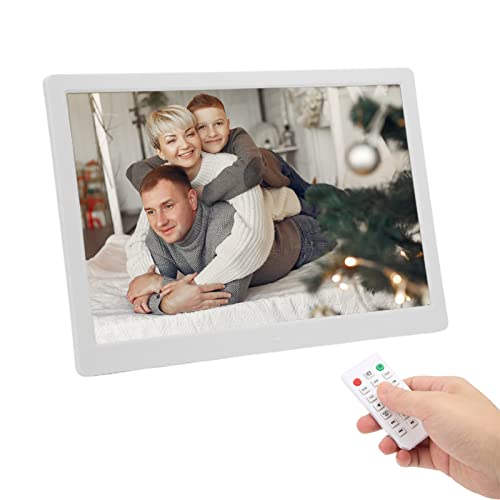 Digitaler Bilderrahmen, 15,4-Zoll-HD-LED-Display 1280 X 800 P Smart Elektronischer Bilderrahmen, Unterstützt Diashow, Video und Musik, Geschenk für Großeltern(EU-Stecker) von Goshyda