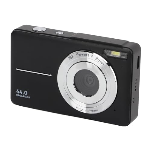 Digitalkamera, FHD 1080P Vedio-Kamera, Autofokus-Vlogging-Kamera, 44 MP Kompakte Kleine Digitale Point-and-Shoot-Kamera mit 16-fachem Digitalzoom, für Jungen, Mädchen, Kinder von Goshyda