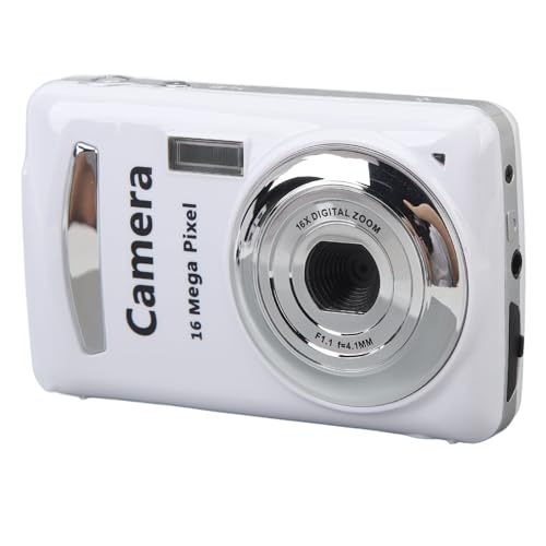 Digitalkamera, Tragbare FHD 1080P 16MP-Kamera mit 2,4-Zoll-Bildschirm, 16-fachem Digitalzoom, Autofokus-Stabilisierung, Vlogging-Kamera für Kinder, Studenten, Kinder, Teenager, von Goshyda
