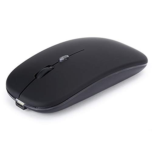 Drahtlose Maus, Bluetooth 5.1 Drahtlose, Farbenfrohe, Leuchtende, Wiederaufladbare Dual-Mode-Laptop-Mäuse mit 2,4-GHz-Funk- und 3 DPI-Einstellungen für Office Home von Goshyda