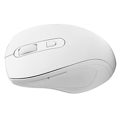 Drahtlose Maus, Optische Maus, 2,4 GHz, Ergonomische Mäuse, Notebook-Desktop-Computerzubehör für Büro/Spiele(Weiß) von Goshyda