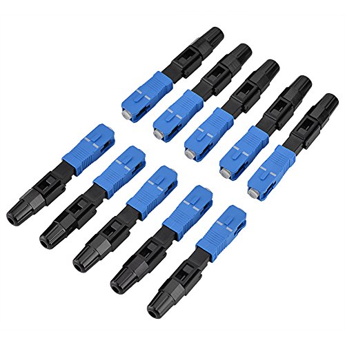 Elprico Glasfaseranschluss, 10 Stück/Los SC/UPC Single Mode Glasfaserkabel Schneller Adapter für FTTH/CATV/Glasfaserinstrument Elprico Glasfaseranschluss, 10 Stück/Los SC/UPC Single Mode Glasfaserkabel Schneller Adapter für FTTH/CATV/Glasfaserinstrument von Goshyda