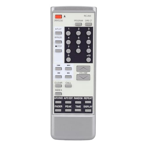 Ersatz-RC-253-Fernbedienung, Nur für DCD1560, DCD1450AR, DCD1500, DCD520, DCD685, DCD800, DCD810, DCD2560, CDDCDS10, Database Stereo-CD-Player von Goshyda