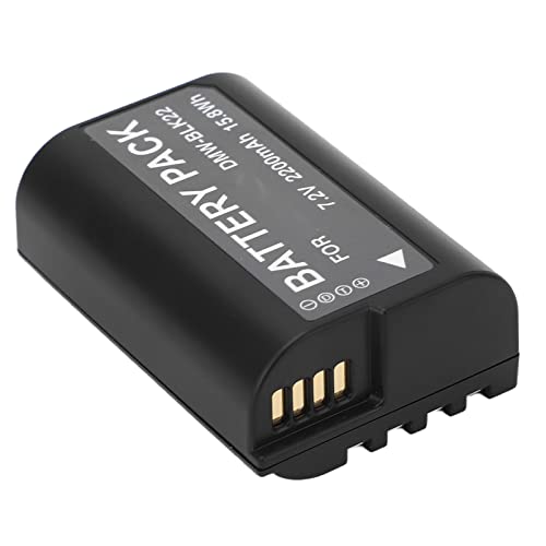 Ersatzakku für Digitalkameras für DC S5 DC S5 II DC S5 IIX GH5 II GH6 S5II S5IIX S5M2 S5M2X GH5M2, 2200 MAh 7,4 V DMW BLK22 Kamera-Lithium-Ionen-Akku von Goshyda