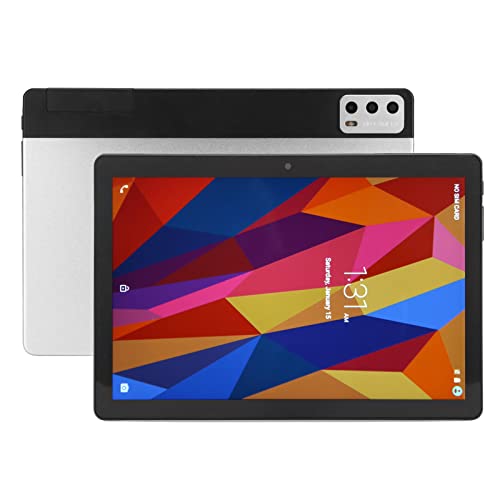 Goshyda 10,1-Zoll-Tablet, 2,4 G 5 G WiFi 1920 X 1200 IPS-Touchscreen, 8 GB RAM 256 GB ROM, mit Zwei Kameras und Lautsprechern, Erweiterbarer 1,5-GHz-Octa-Core-Speicher, Wiederaufladbares von Goshyda