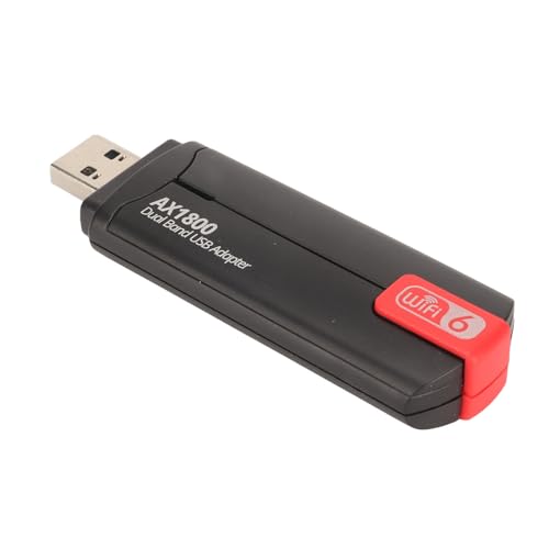 Goshyda 1800 Mbit/s Dualband-WLAN-Adapter, Zwei 3dbi-Antennen, USB3.0-Schnittstelle für PC-Laptops, Unterstützt10, 11 von Goshyda