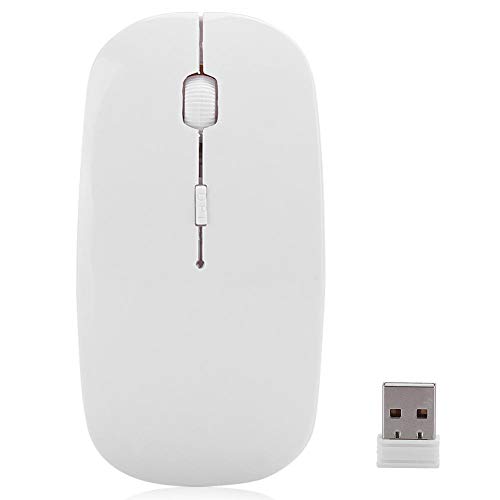 Goshyda 2.4G Wireless Mouse mit Bluetooth-Empfänger, 1000/1200/1600 CPI Free Switch Bluetooth 2.0 Portable Mouse für Office Business von Goshyda