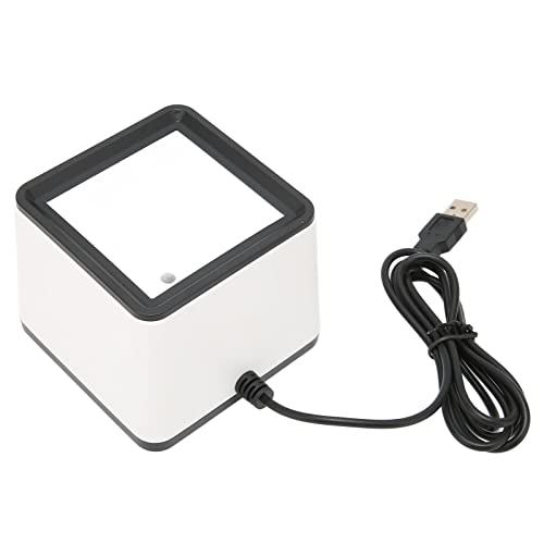 Goshyda 2D 1D QR-Barcode-Scanner, USB-verkabelter Automatischer Desktop-Barcode-Leser-Scanner, Freihändiger Desktop-Barcode-Scanner für Mobile Zahlungen für PC Store Warehouse Goshyda 2D 1D QR-Barcode-Scanner, USB-verkabelter Automatischer Desktop-Barcode-Leser-Scanner, Freihändiger Desktop-Barcode-Scanner für Mobile Zahlungen für PC Store Warehouse von Goshyda
