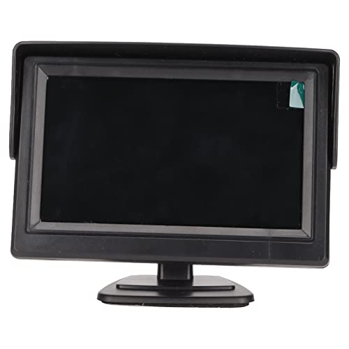 Goshyda 4,3-Zoll-Automonitor, Farb-LCD-Rückfahrmonitor mit Sonnenblende, Unterstützt Autokamera, DVD, VCD, STB, Empfänger, die Meisten TFT--Displays von Goshyda