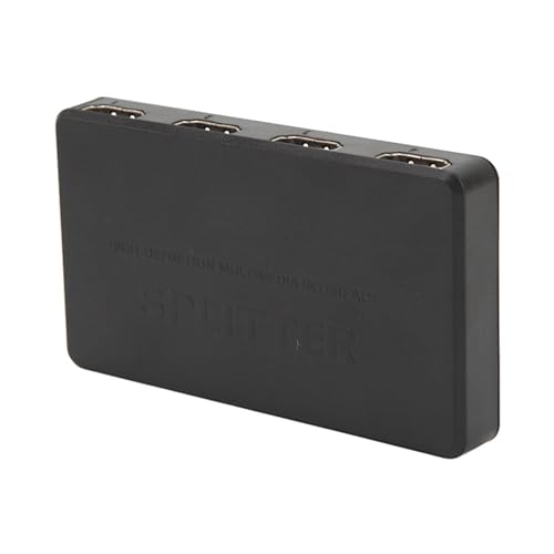 Goshyda 4KSplitter 1 in 4 Out Anti-Interferenz-Videoverteiler, Einfacher Anschluss für HDTV DVD PS3, 4K@30Hz Auflösung mit USB-Stromkabel von Goshyda