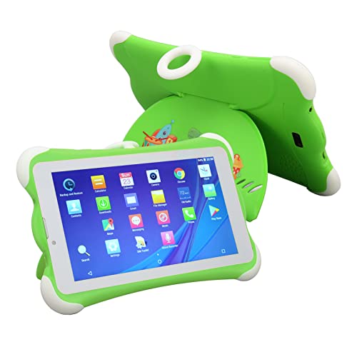 Goshyda 7-Zoll-Kinder-Tablet, 3 GB 32 GB Kleinkind-Tablets mit WiFi Bluetooth, Dual-Kamera, Stoßfeste Hülle, Dual-SIM 6000 MAh Kinder-Tablets für Bildung, Lernen von Goshyda