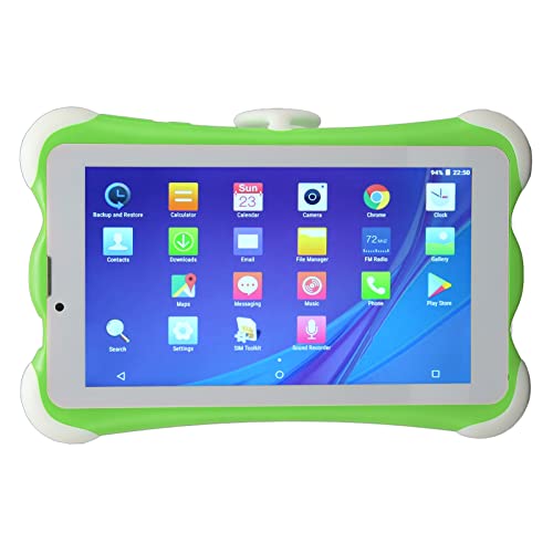 Goshyda 7-Zoll-Tablet für Kinder, Auflösung 1280 X 800, 3 GB RAM, 32 GB ROM, 2 MP Vorne, 2 MP, Rückkamera, Unterstützt WiFi/BT/FM, Kleinkind-Tablet für Android 6.0 von Goshyda