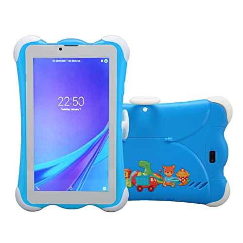 Goshyda 7-Zoll-Tablet für Kinder, HD-Display mit 1280 X 800 Auflösung, 3 GB RAM, 32 GB ROM, 3 Kartensteckplätze, Unterstützt BT/FM/WiFi-Funktion, Kleinkind-Tablet für Android 6.0 von Goshyda