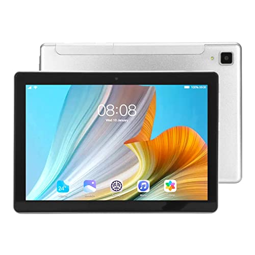Goshyda 8. Zoll Tablet, 1920 X 1200 IPS HD Vollbild 4 GB RAM 64 GB ROM, Unterstützt 2,4 G/5 G WiFi 5.0 Bluetooth, Tragbarer Tablet PC für MT6889 8 Kerne für Android 12(Silber-Grau) von Goshyda
