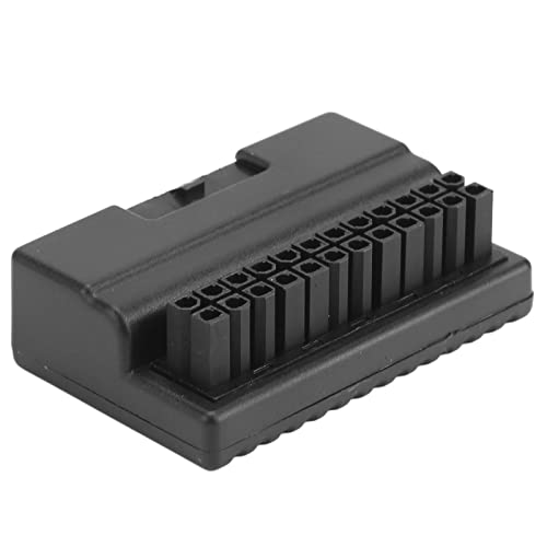 Goshyda ATX 24Pin 90-Grad-Adapter, Verlustfreie Übertragung, Mehrschichtiges Platinendesign, PVC-Material, Isolierende Hülle, Geeignet für Desktop-PC-Power-ATX-Motherboard von Goshyda