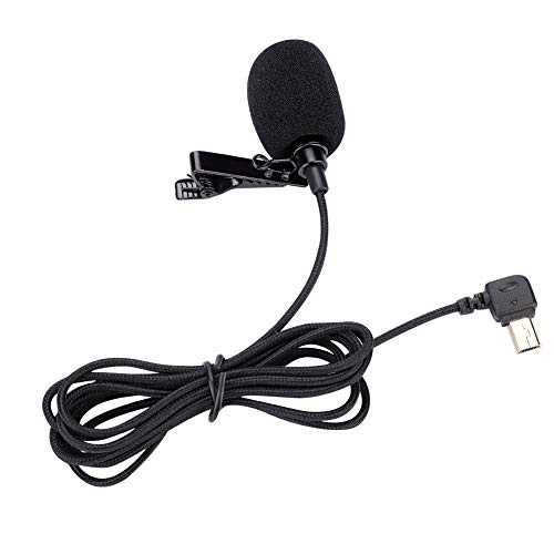 Goshyda Ansteckmikrofon für SJ6 SJ7 SJ360, DSLR-Kamera Omnidirektionaler Kondensator Lavalier-Mikrofon -Clip-Mount-Mikrofon von Goshyda
