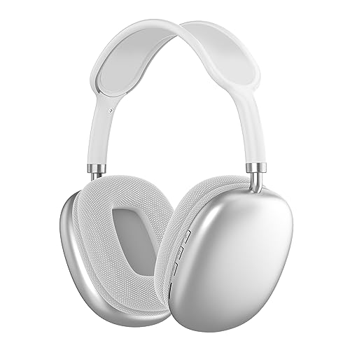 Goshyda Bluetooth-Kopfhörer, Over-Ear-Wireless-Headset, Heavy-Bass-Kopfhörer, Noise-Cancelling-Gaming-Headset für Computer-PC (White) von Goshyda