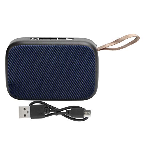 Goshyda Bluetooth-Lautsprecher, Tragbarer HiFi-Klangqualität Drahtloser Intelligenter Subwoofer mit Rauschunterdrückung und UKW-Radio für das Laufen Im Freien Im Home Office(Blau) von Goshyda