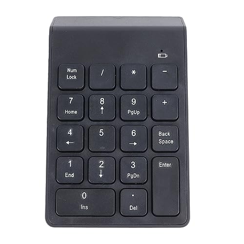 Goshyda Bluetooth-Nummernblock, 18 Tasten, Kabelloser Ziffernblock, Tragbarer Small-Nummernblock für die Finanzbuchhaltung für Laptop-Desktop-PC von Goshyda