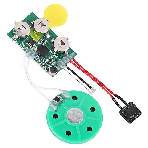 Goshyda DIY Grußkarten-Chip, 60 Sekunden Wiederholbare Loop- Voice Sound Chip-Modul für Weihnachtskarten, Geschenkboxen, Kinderspielzeug von Goshyda