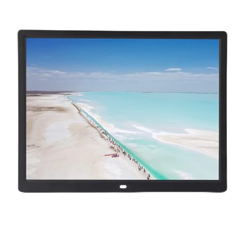 Goshyda Digitaler Bilderrahmen, 15 Zoll HD 1024 X 768 Auflösung Mehrere Funktionen Dual-Mode Control Bilderrahmen, für Wohnzimmer, Büro, Unterstützt MP3 MP4 Bildwiedergabe(EU) von Goshyda