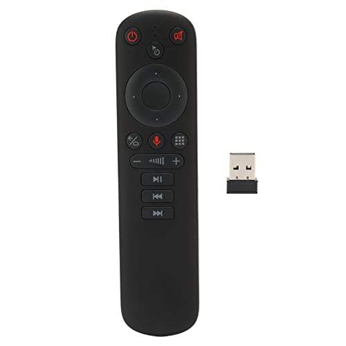 Goshyda Drahtlose Sprachfernbedienung, G50s Bluetooth RF Air Mouse Remote Controller Ersatz, Unterstützt IR-Lernen, für TV-Box-Computer(G50S mit Gyroskop) von Goshyda