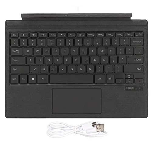Goshyda Drahtlose -Tastatur, Ultradünne Tragbare Typ-C-Tablet-Tastatur mit Empfindlichem Touchpad, für Pro 7, Pro 6, Pro 5, Pro 4, Pro 3 von Goshyda