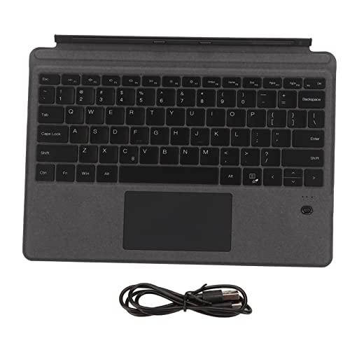 Goshyda Drahtloser Tastaturersatz, Tragbare Magnetische Ultraflache Bluetooth-Laptop-Tastatur mit Touchpad, 750 MAh Wiederaufladbar, für Microsoft Pro 8, Pro X von Goshyda