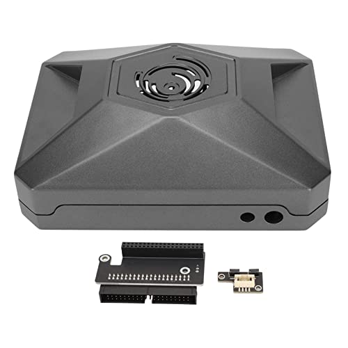 Goshyda Entwicklungsplatinengehäuse für Jetson Nano, mit GPIO-Adapterplatine, Professionelle Aluminium-Schutzhülle, Grau von Goshyda