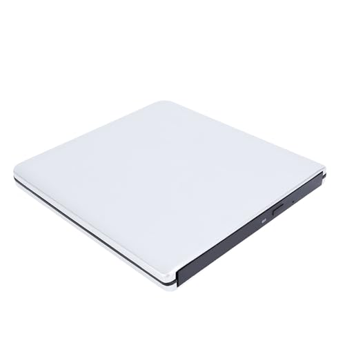 Goshyda Externes CD-DVD-Laufwerk, DVD-CD-VCD-Brenner, Externes USB 3.0-Disc-Laufwerk, Unterstützt 8 cm und 12 cm CD-Disc, Kompatibel für Linux für OS X von Goshyda